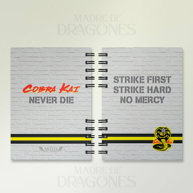 Cuaderno Anillado Cobra Kai Rules Madre De Dragones Cuaderno Anillado Cobra Kai Rules Madre De Dragones