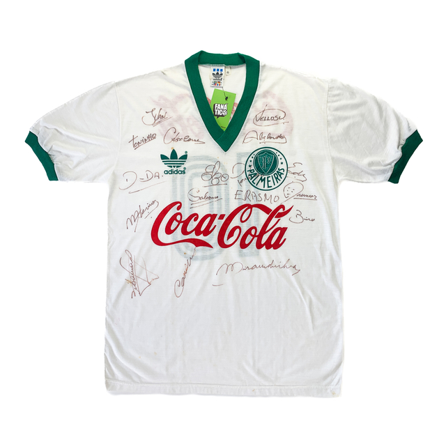Camisa Palmeiras 1989 Adidas Autografada | Para Fanáticos