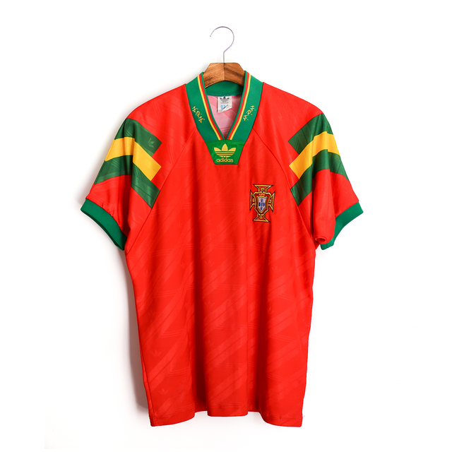 Camisa de Futebol Portugal 1993 Adidas | 14 Figo | Para Fanáticos