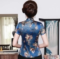 Blusa Oriental Feminina Azul * - comprar online
