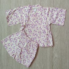 Conjunto Kimono Infantil Com Estampa De Laços - comprar online