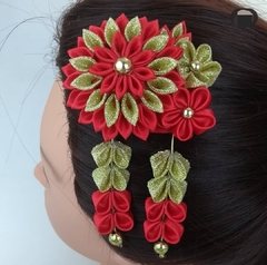 Imagem do Kanzashi Modelo Mini Dália