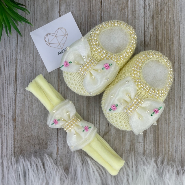 Sapatinho amarelo best sale