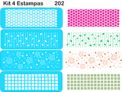 202 - Kit 4 Estampas