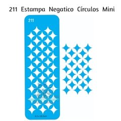 211 - Estampa Negativo Círculos Mini