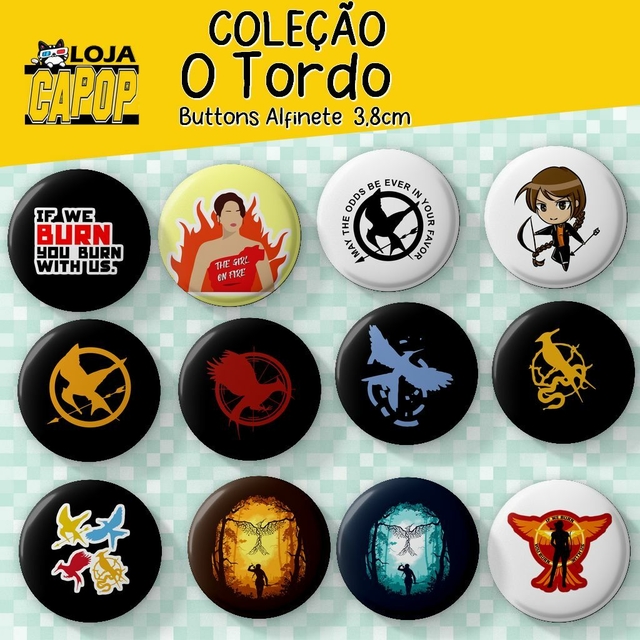 Bottons Jogos Vorazes Esperança Button 3,5 cm (broche Alfi