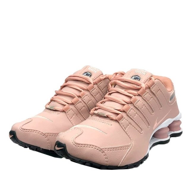 Tênis Nike Shox Nz 4 Molas Rosa Nude Feminino