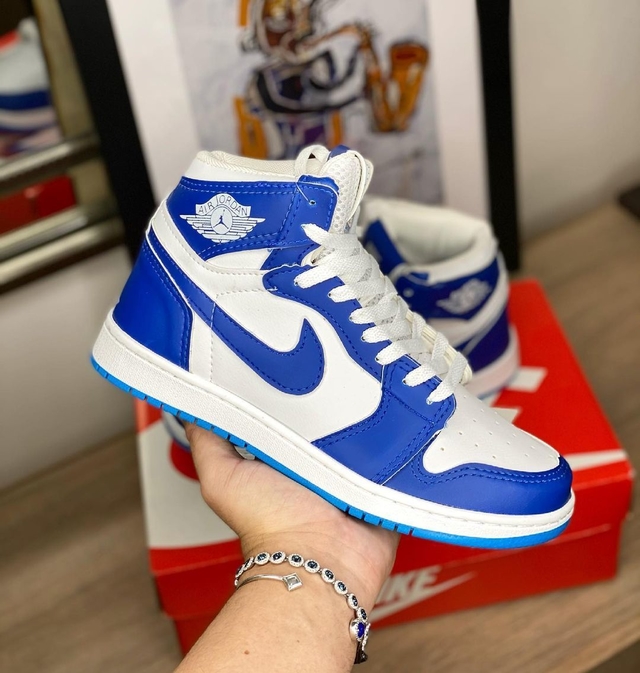 Tênis Nike Air Jordan 1 Azul - Comprar em Fwstoree