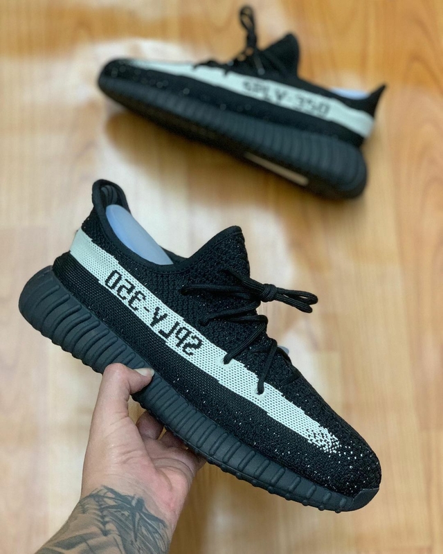 Adidas Yeezy Boost 350 V2 Core Black white - Fwstoree