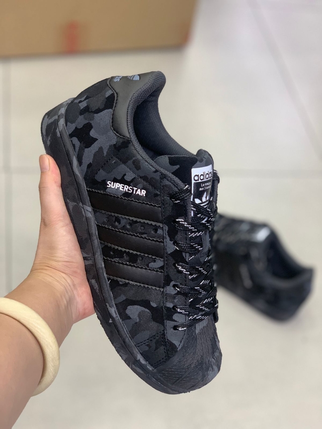 Tênis Adidas Superstar Camuflado/ Camo preto