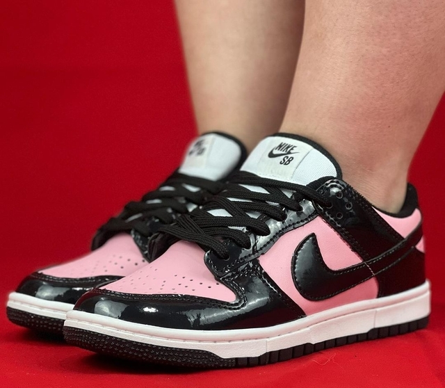 Tênis Nike Dunk preto e rosa feminino - Fwstoree