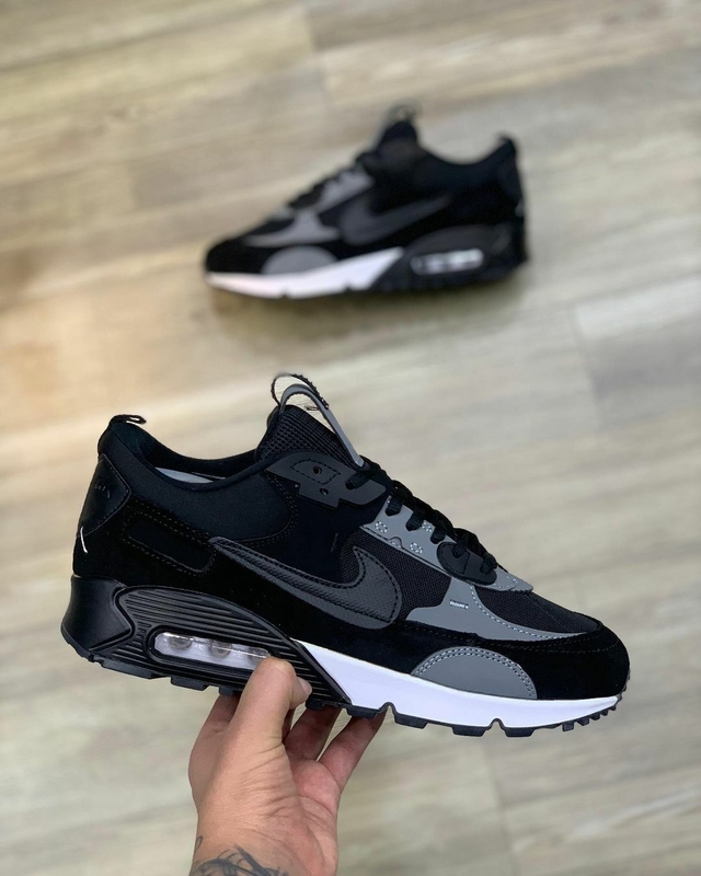 Nike Air Max 90 Futura 2023 Preto e Cinza - Fwstoree