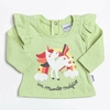 Remera Unicornio Verde 0 a 24 meses