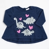 Remera Amor Dino Azul 0 a 24 meses