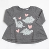 Remera Amor Dino Gris 0 a 24 meses