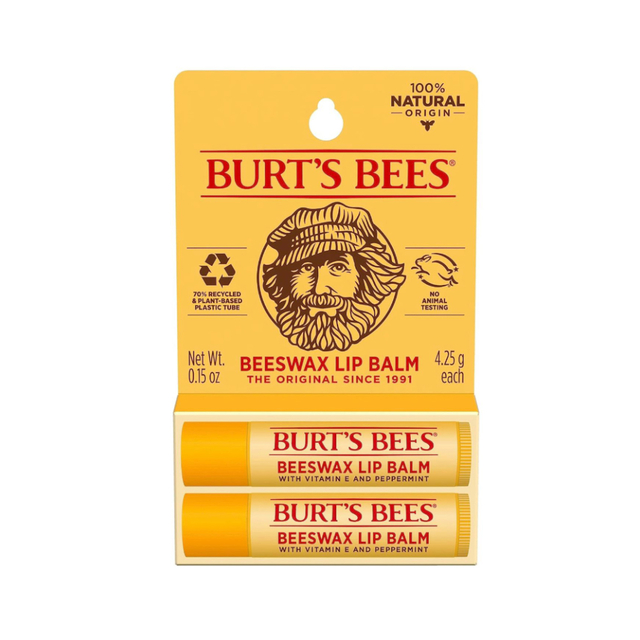 Burt's Bees Bálsamo Labial Vitamina E y Menta Pack x 2