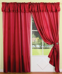Juego de cortinas de voile triple, con faldon y voladitos - Articulo 101 en internet