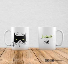 Tazas- Gato Buenos días