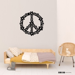 Infantil- Simbolo de la paz florido