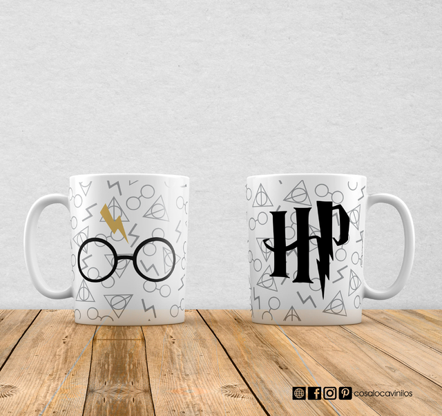 Tazas- Harry Potter iniciales - Cosaloca Vinilos