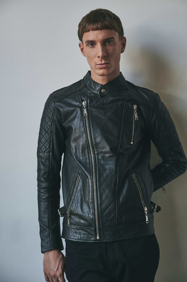 Sarls leather deals biker jacket