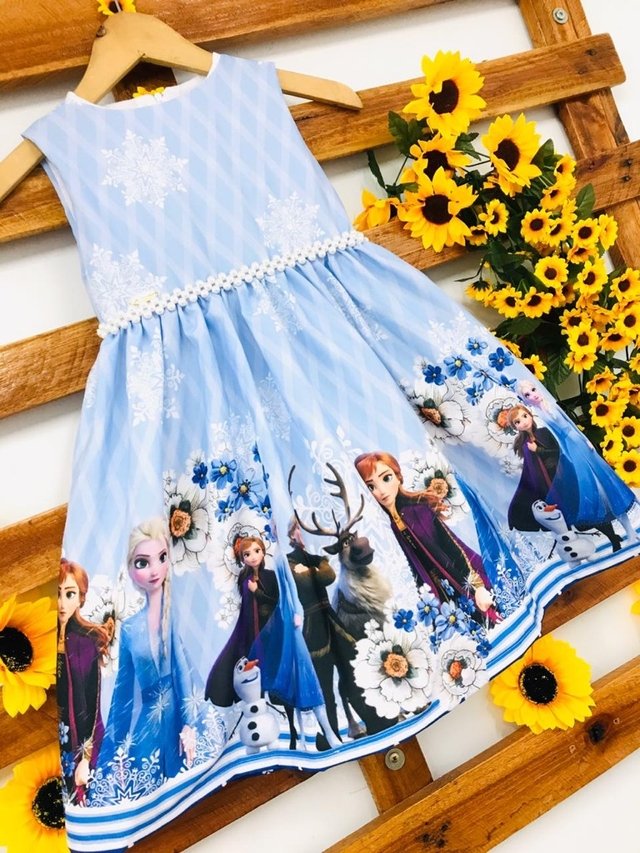 Vestido Frozen Azul