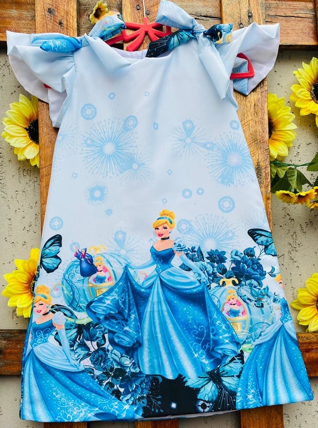 Vestido moana baby com manga 1 2 4 6 anos infantil