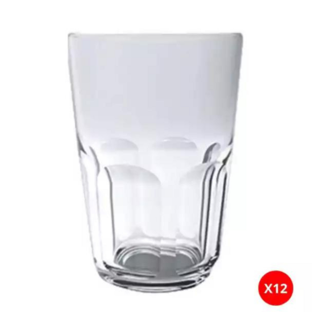 6 Vasos De Vidrio Elegantes Rigolleau Combo Vajilla.