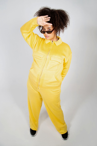 JAQUETA OVERSIZED 80's | AMARELO