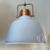 HN010-3 Pendente Luminaria Branco com detalhe em cobre - comprar online