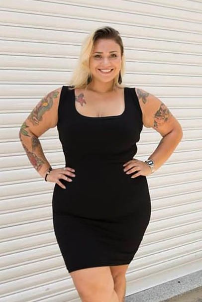 Vestidos justos plus best sale size