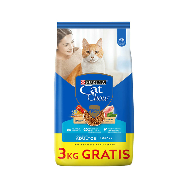 CAT CHOW ADULTO PESCADO 15 3 KG BONUS