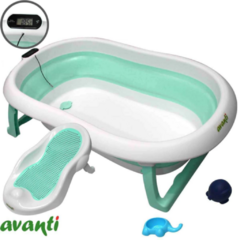 BAÑERA PLEGABLE AVANTI WASHING C/REDUC Y TERMÓMETRO | 28 LTS