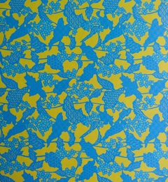 24 hojas papel OKOSHI azul 15x15cm simple faz .Japones - tienda online