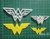 Set Cortantes Mujer Maravilla Wonder Logo Woman 10 y 6cm