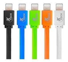 Imagen de Cable Usb iPhone Lightning Plano Xtech 1m iPad Colores