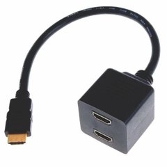 Cable Adaptador Splitter 1 Hdmi Macho A 2 Hdmi Hembra Dorado en internet