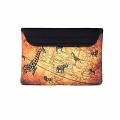 Funda Neoprene Notebook 14 A 15 Pulgadas Bags Antique Map