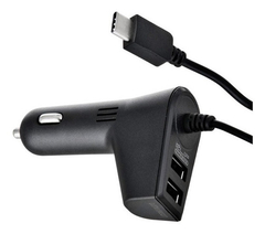 Cargador Auto Klip Xtreme Usb Dual Con Cable Usb Tipo C 12v