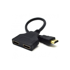 Cable Adaptador Splitter 1 Hdmi Macho A 2 Hdmi Hembra Dorado