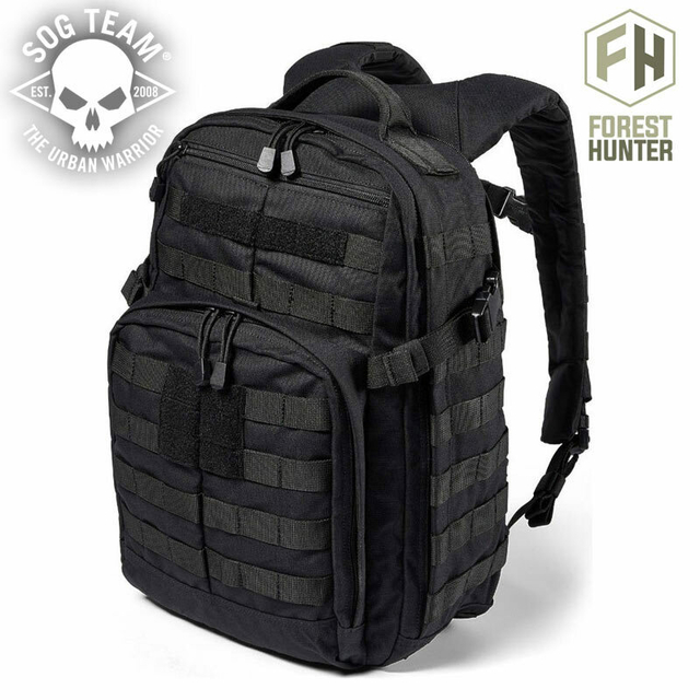 MOCHILA TACTICA FOREST HUNTER 24 lts NEGRO