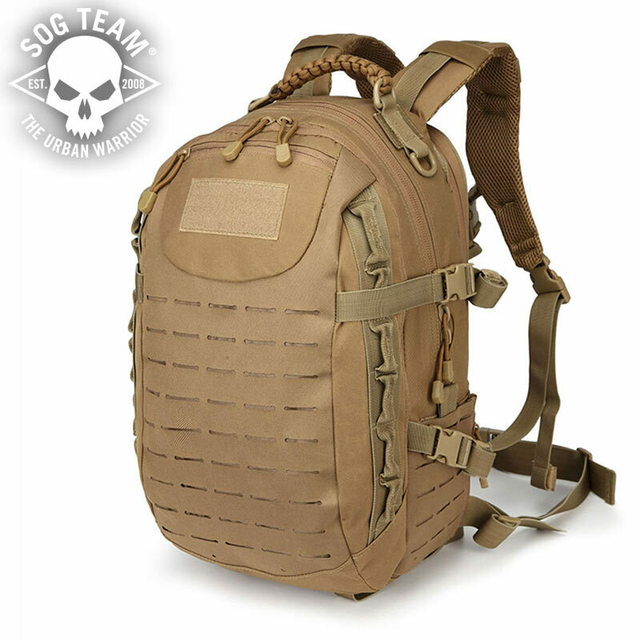 MOCHILA TACTICA LASER CUT 40 lts - COYOTE - SOG Team®