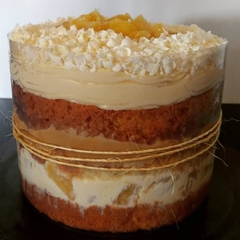 Abacaxi com Doce de Leite (Naked Cake)