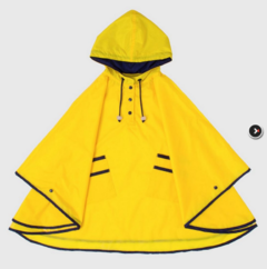 Capa De Chuva Lisa Amarela - Poncho na internet