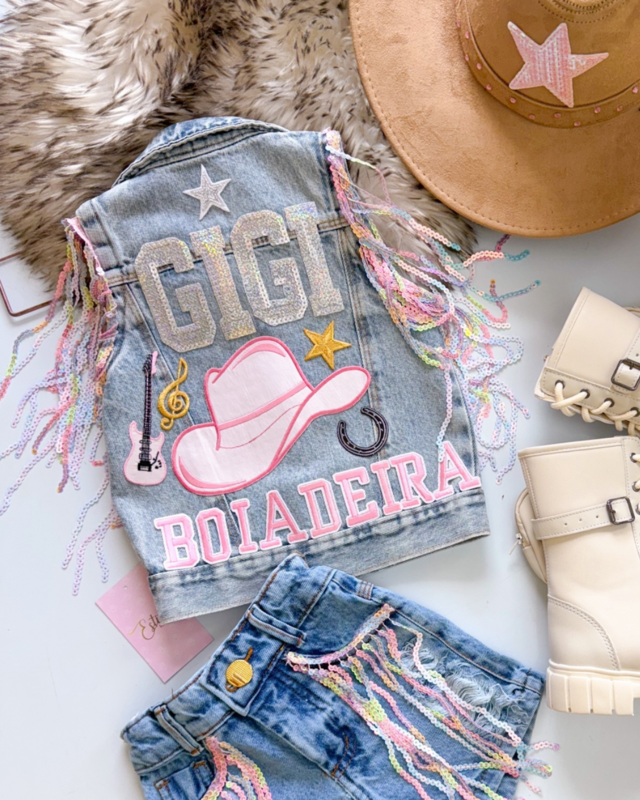 Colete jeans store personalizado