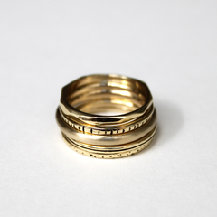 SET DE 5 ANILLO DE BRONCE talle 2