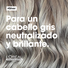 Shampoo Silver Matizador X300ml Serie Expert - LOREAL - Pelomania