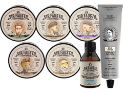 Combo Sir Fausto Barbería Peluquería Pomadas Old Wax - Óleo 7 unidades - comprar online