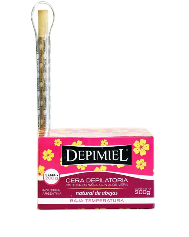 CERA DEPILATORIA NATURAL DE ABEJAS LATA x200GR DEPIMIEL