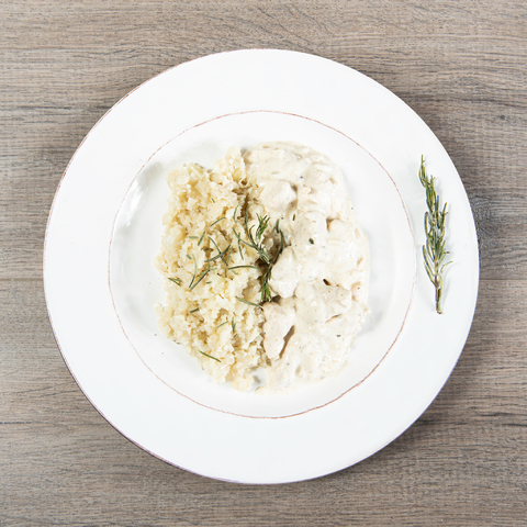 Pollo al Curry con Arroz de Coliflor